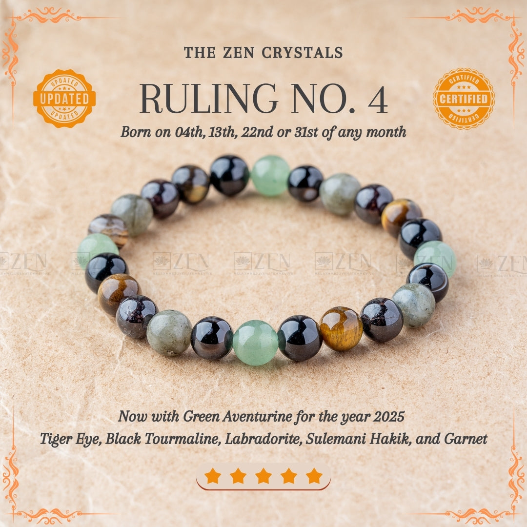 Ruling Number 4 Bracelet