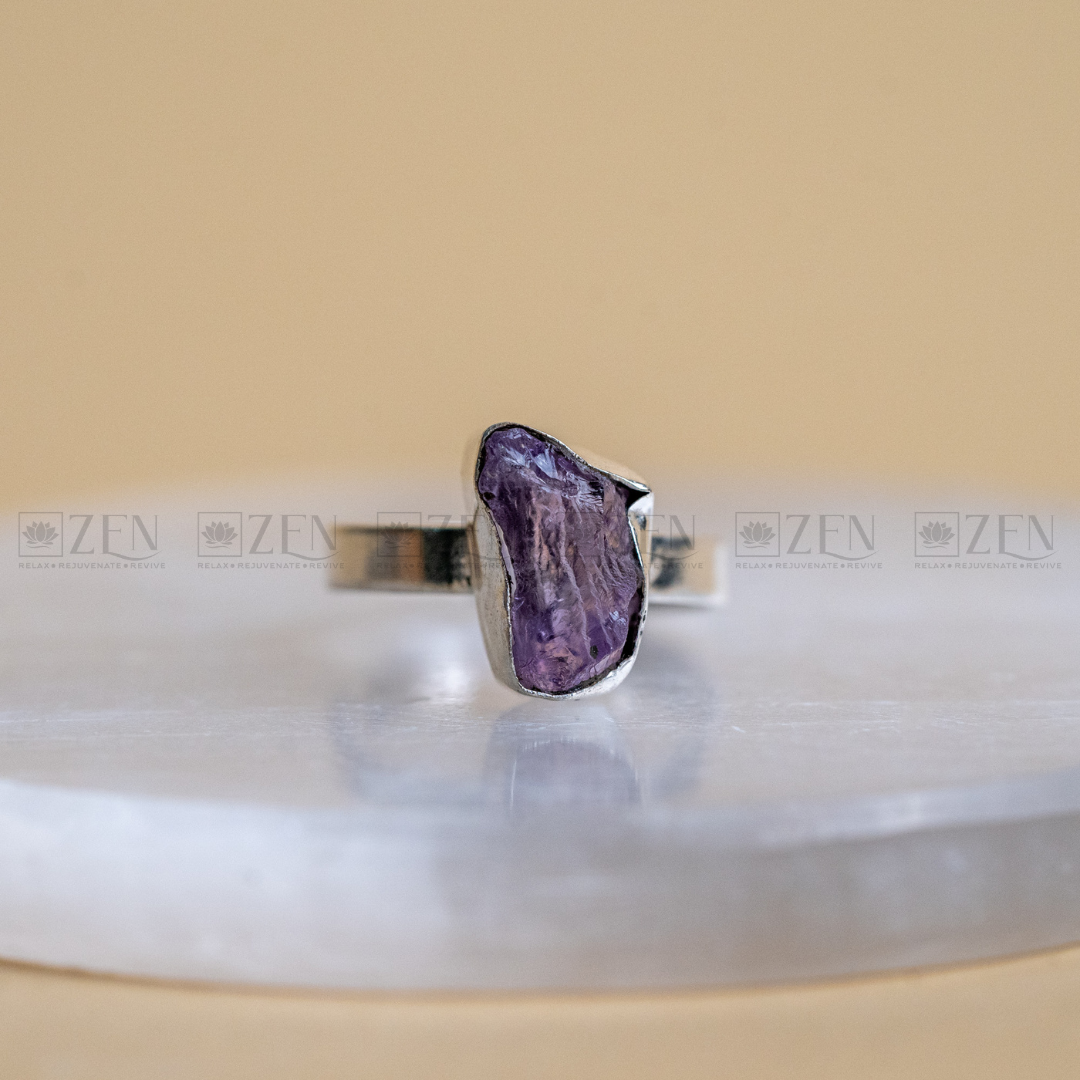 Raw Amethyst Ring