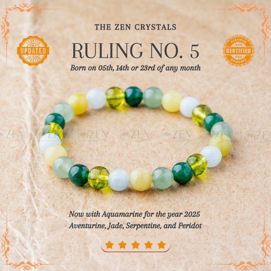 Ruling Number 5 Bracelet
