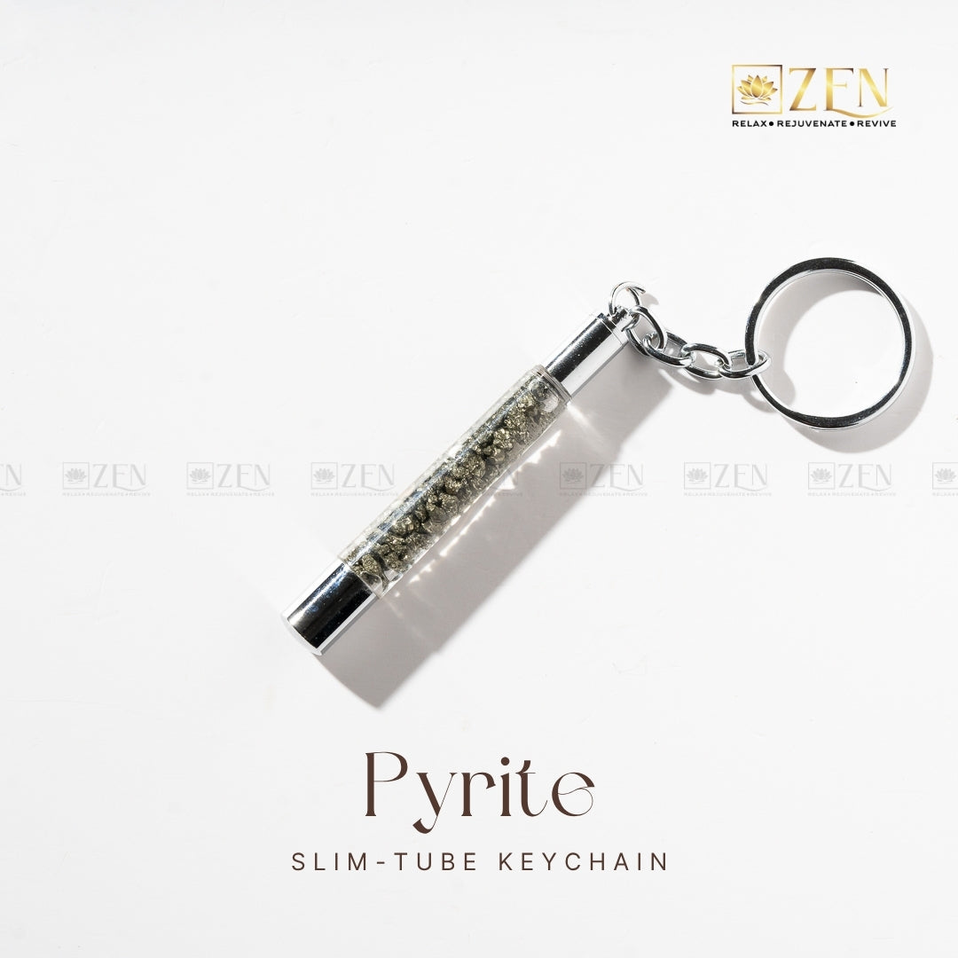 Pyrite Slim Tube - Keychain