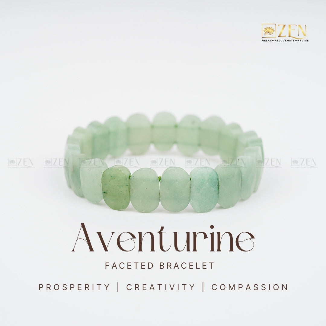Green Aventurine Faceted Bracelet