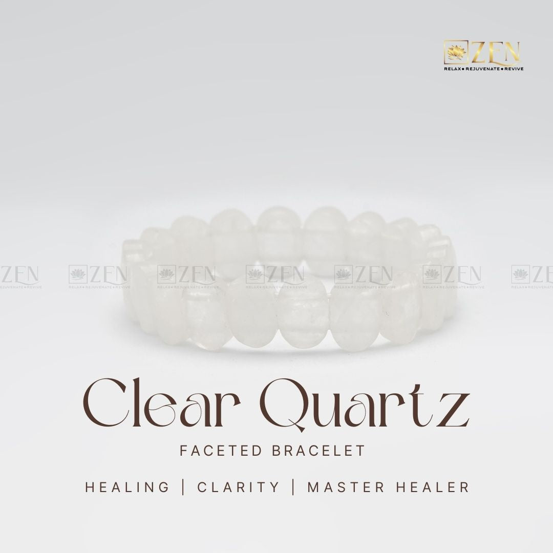 Clear Quartz Faceted Bracelet