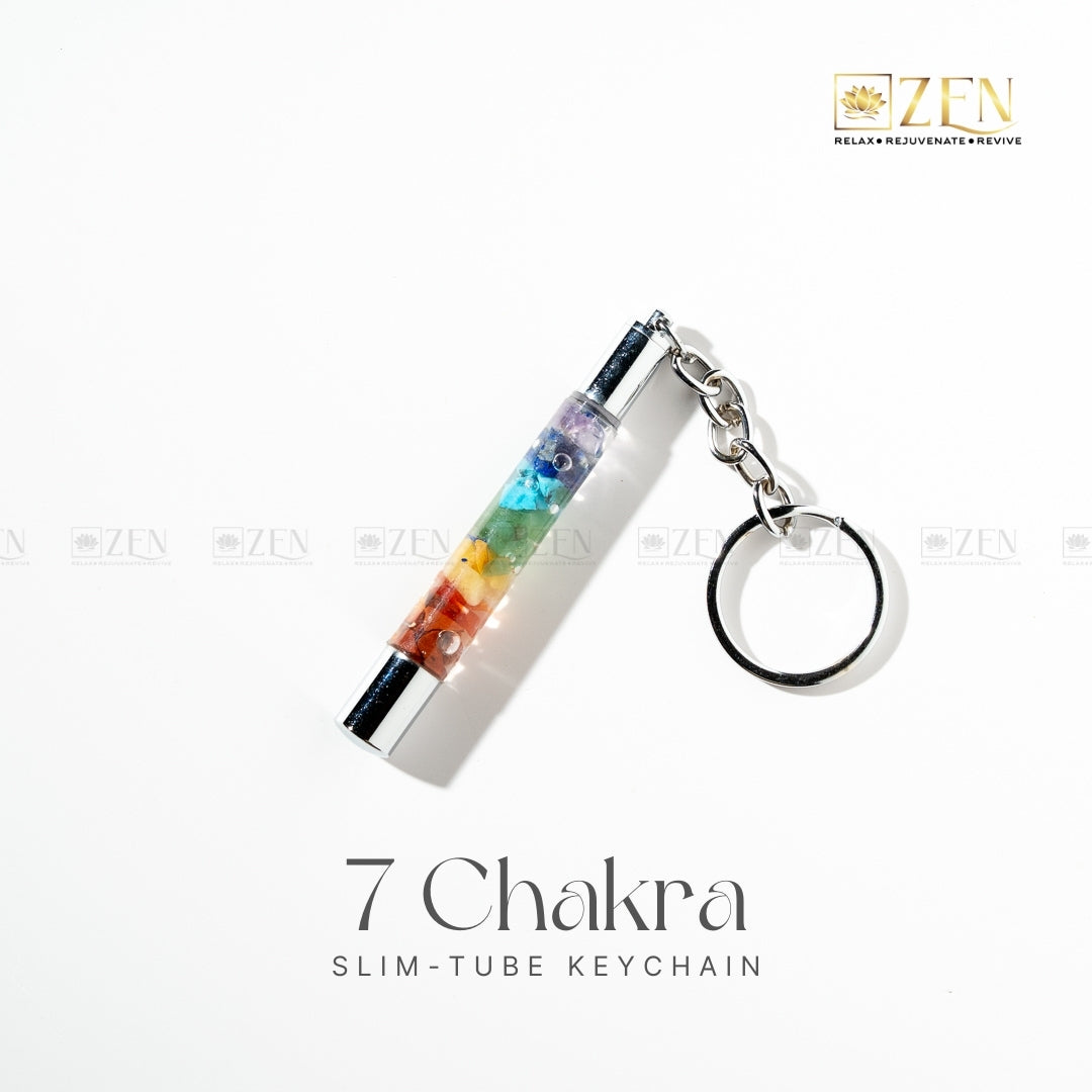7 Chakra Slim-Tube Keychain