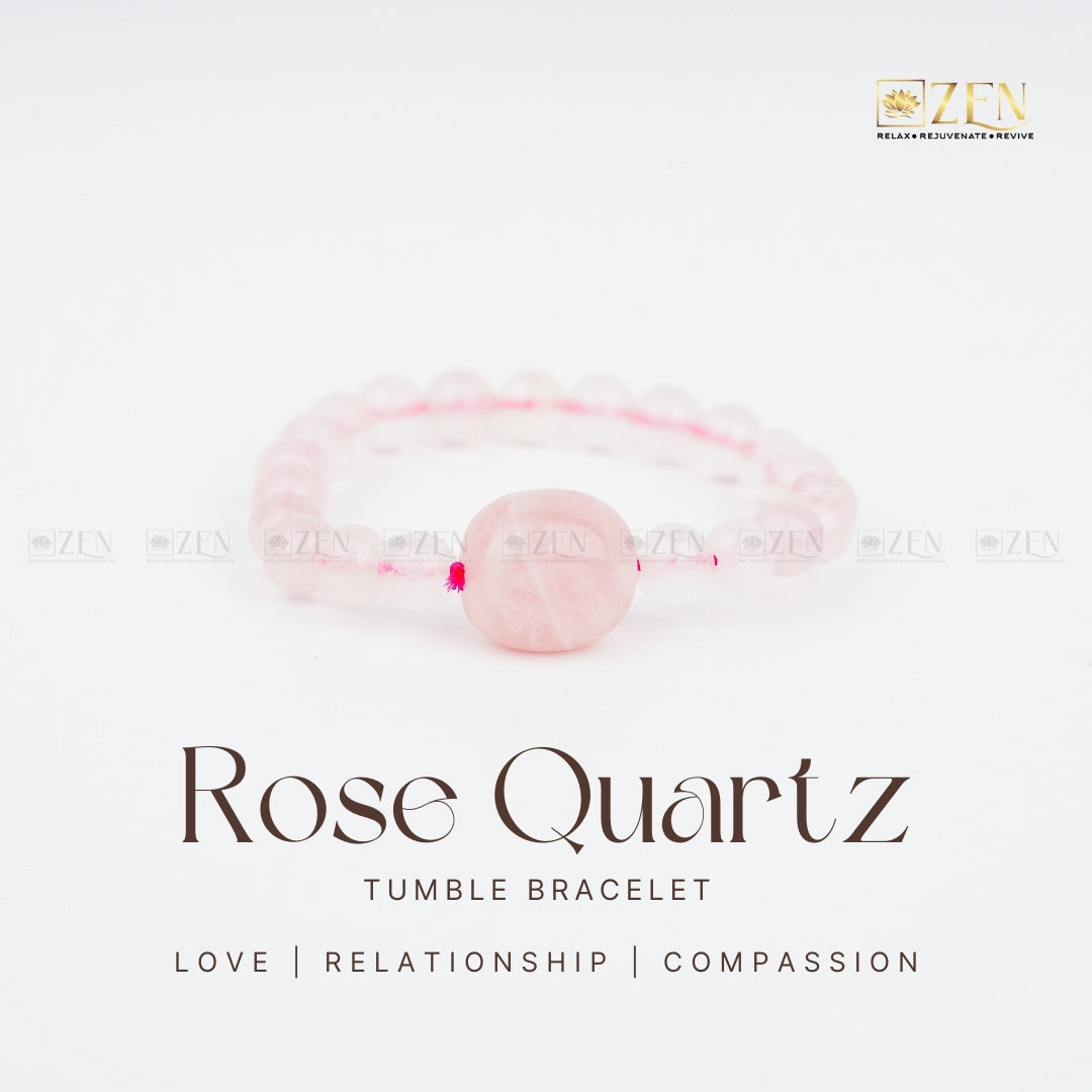 Rose Quartz Bracelet with Tumble