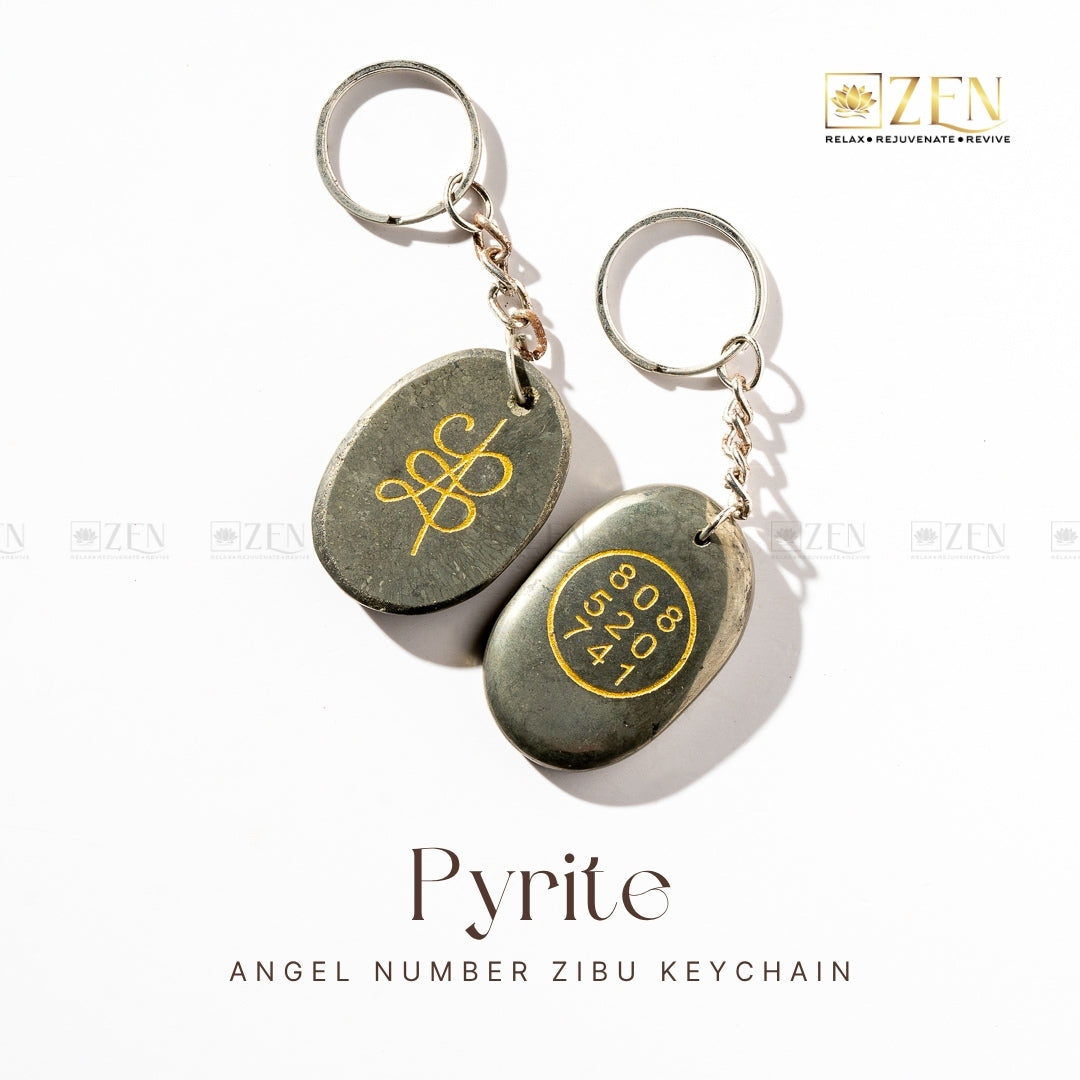 Pyrite Zibu Coin - Keychain