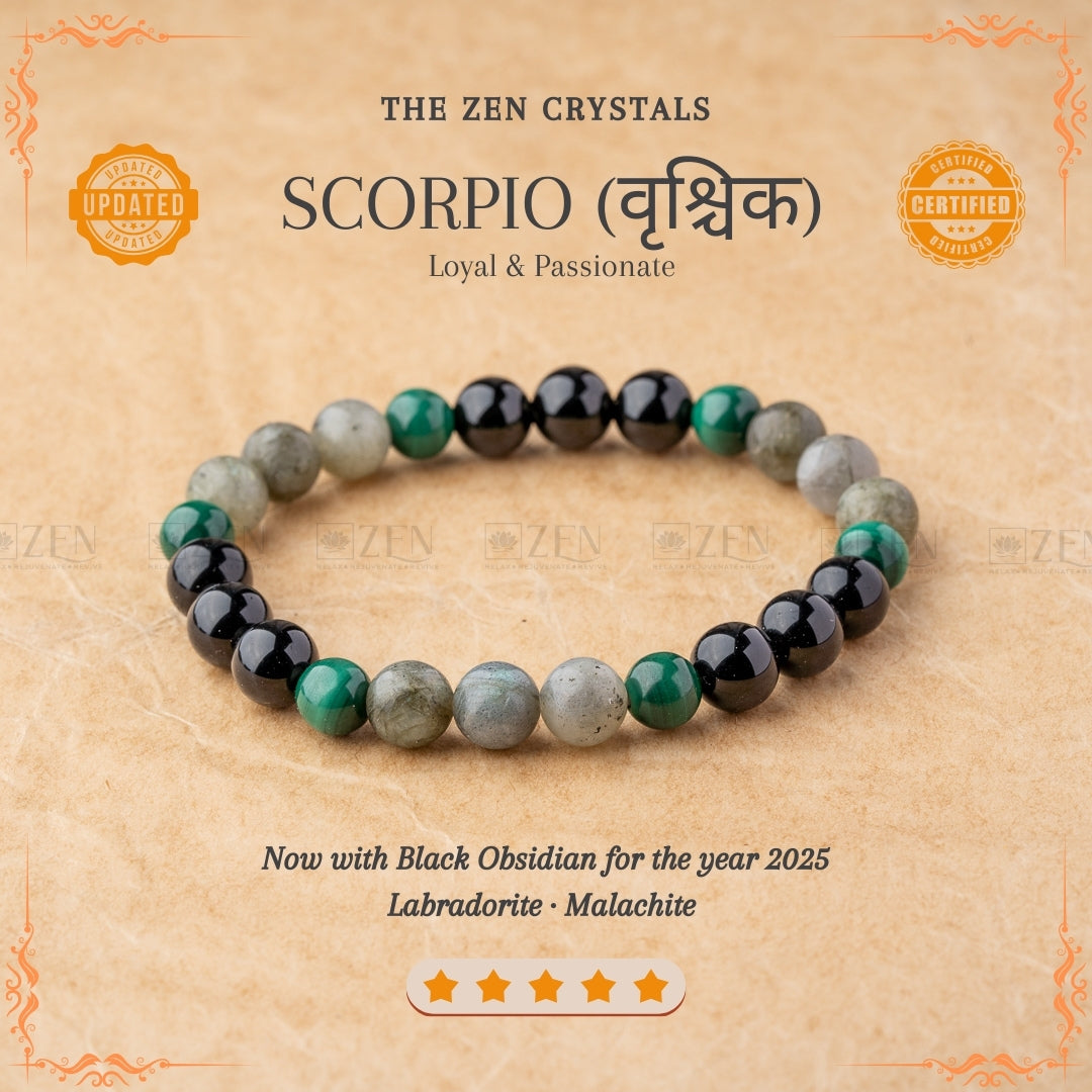Scorpion Zodiac Bracelet (वृश्चिक राशि)