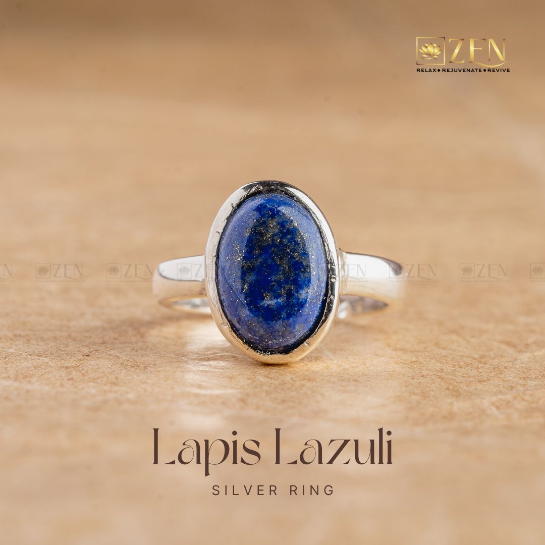 Lapis Lazuli Silver Ring - Free Size