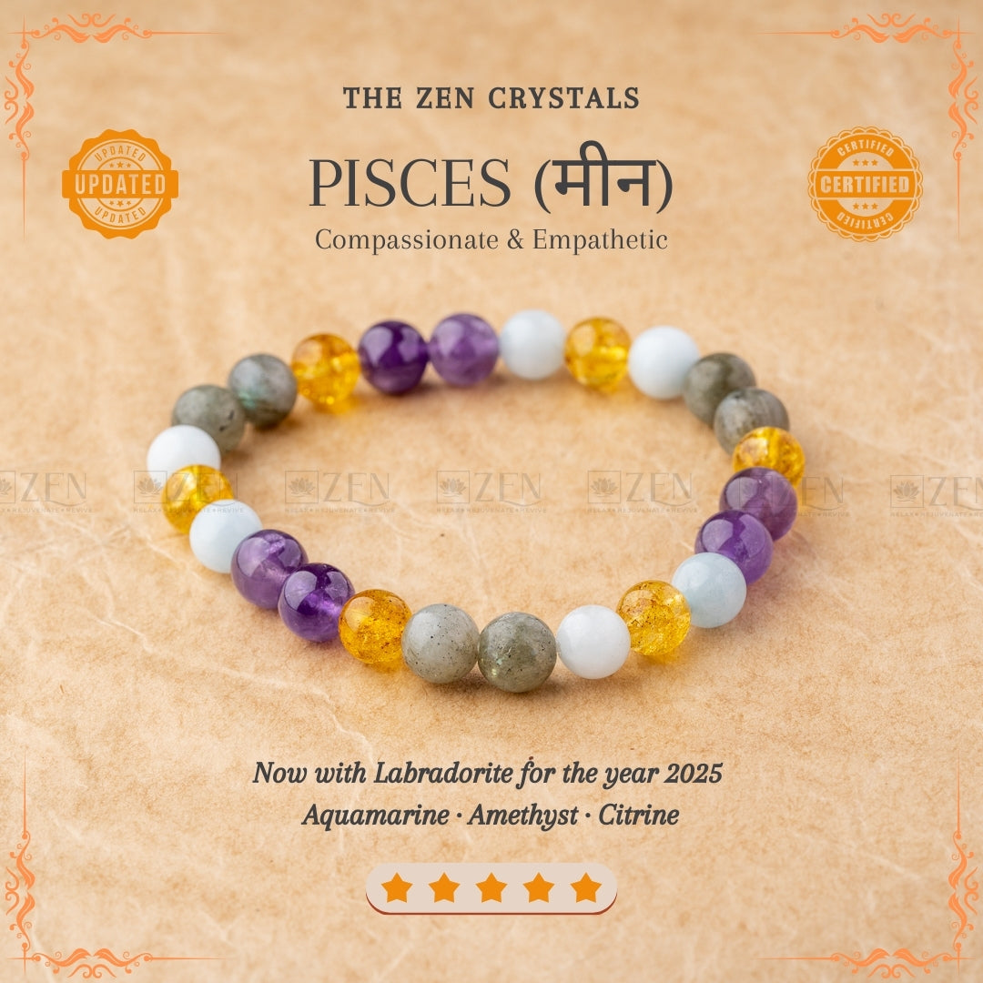 Pisces Zodiac Bracelet (मीन राशि)