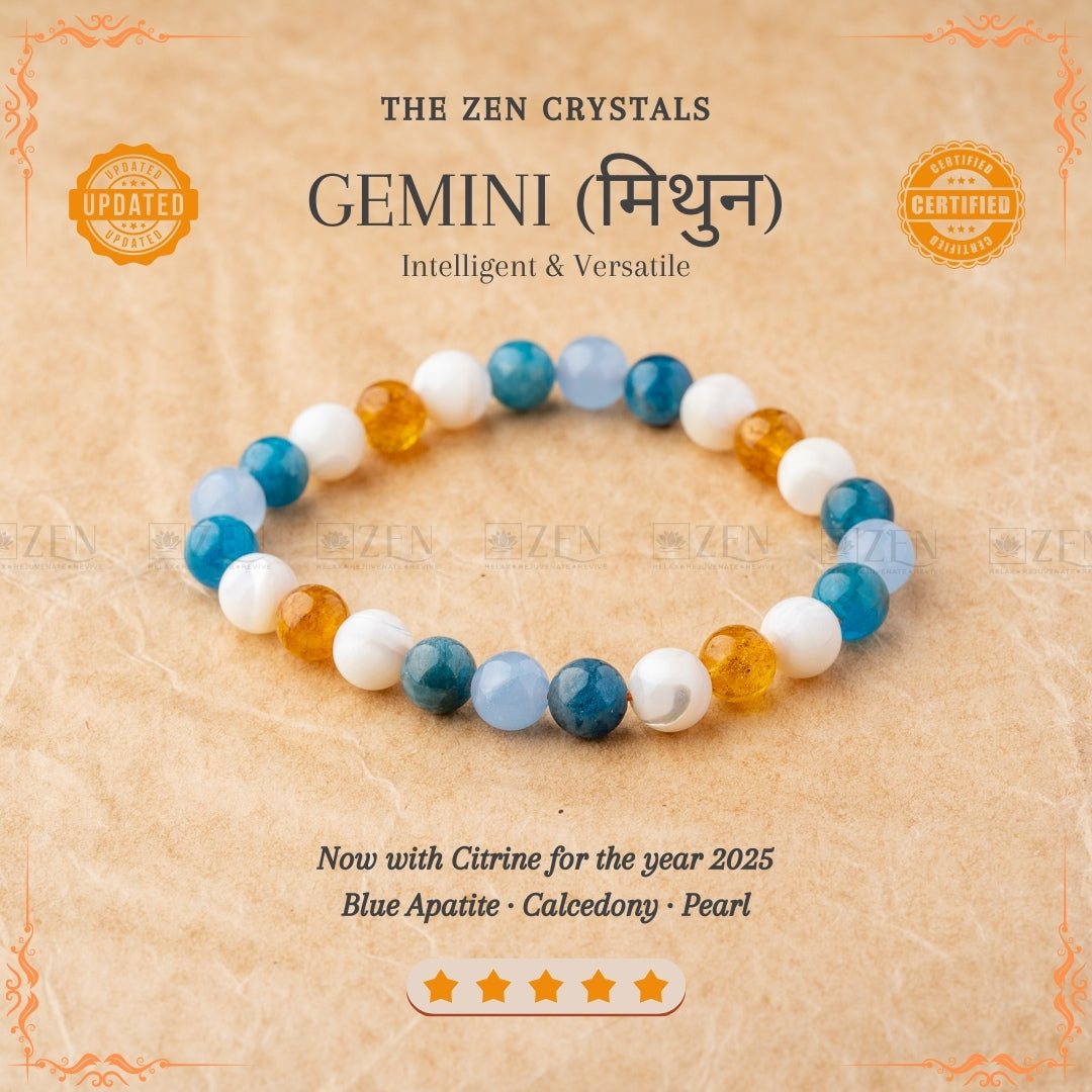 Gemini Zodiac Bracelet (मिथुन राशि)