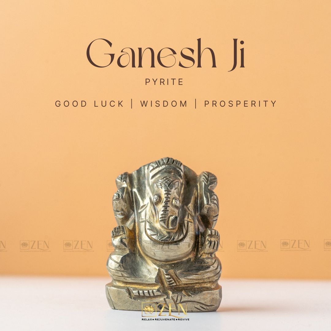 Pyrite Ganesha Idol