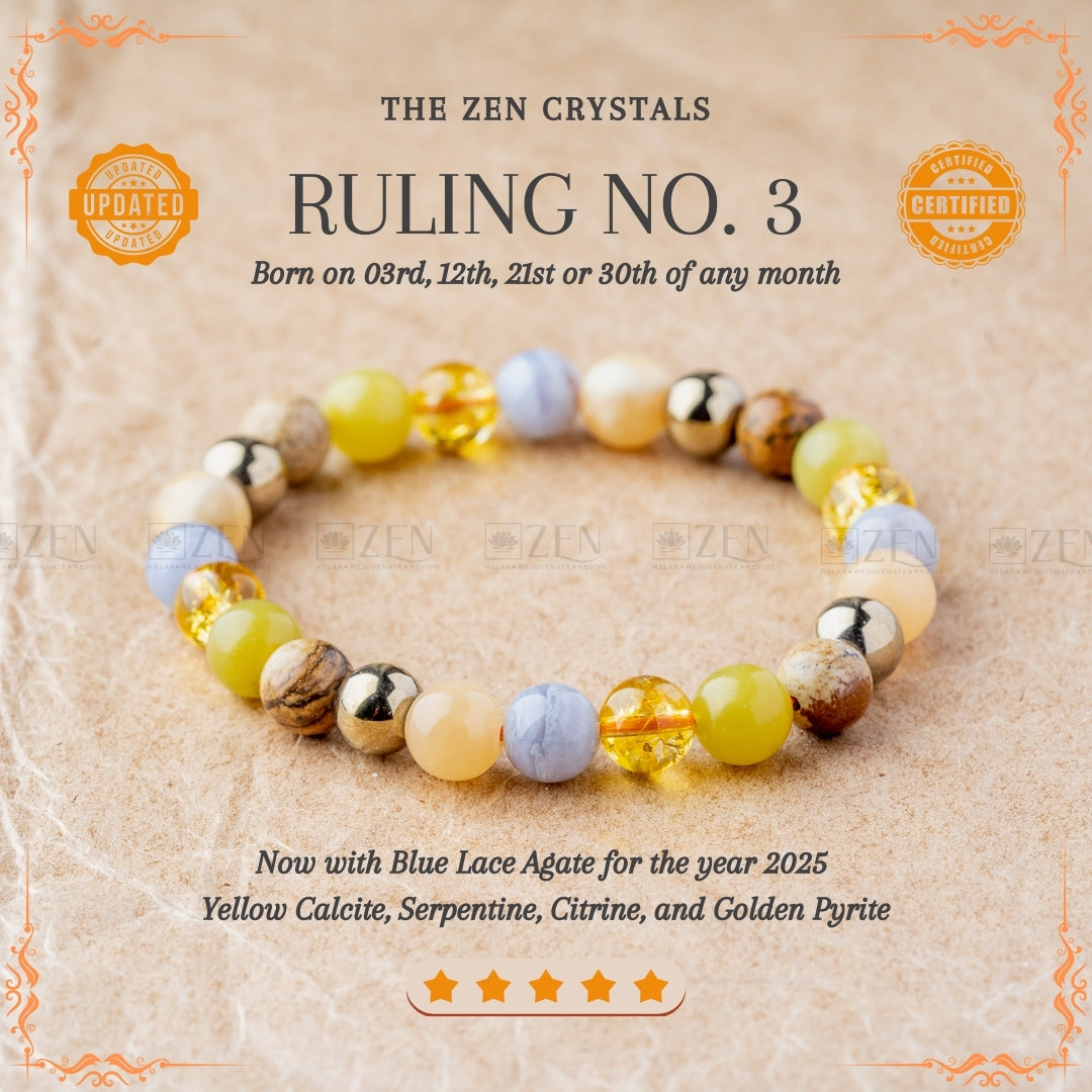 Ruling Number 3 Bracelet