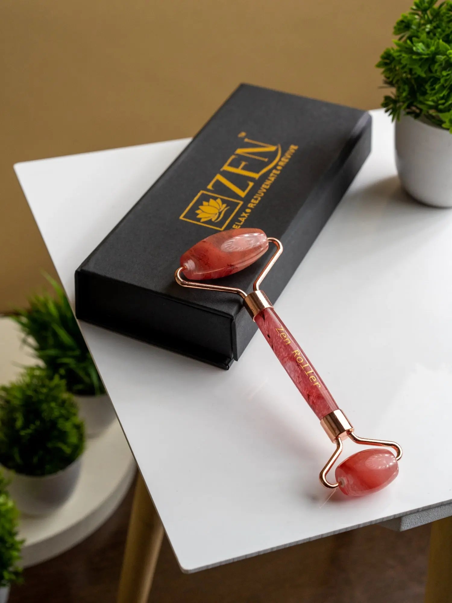ZEN Red Jasper Face Roller | The Zen Crystals