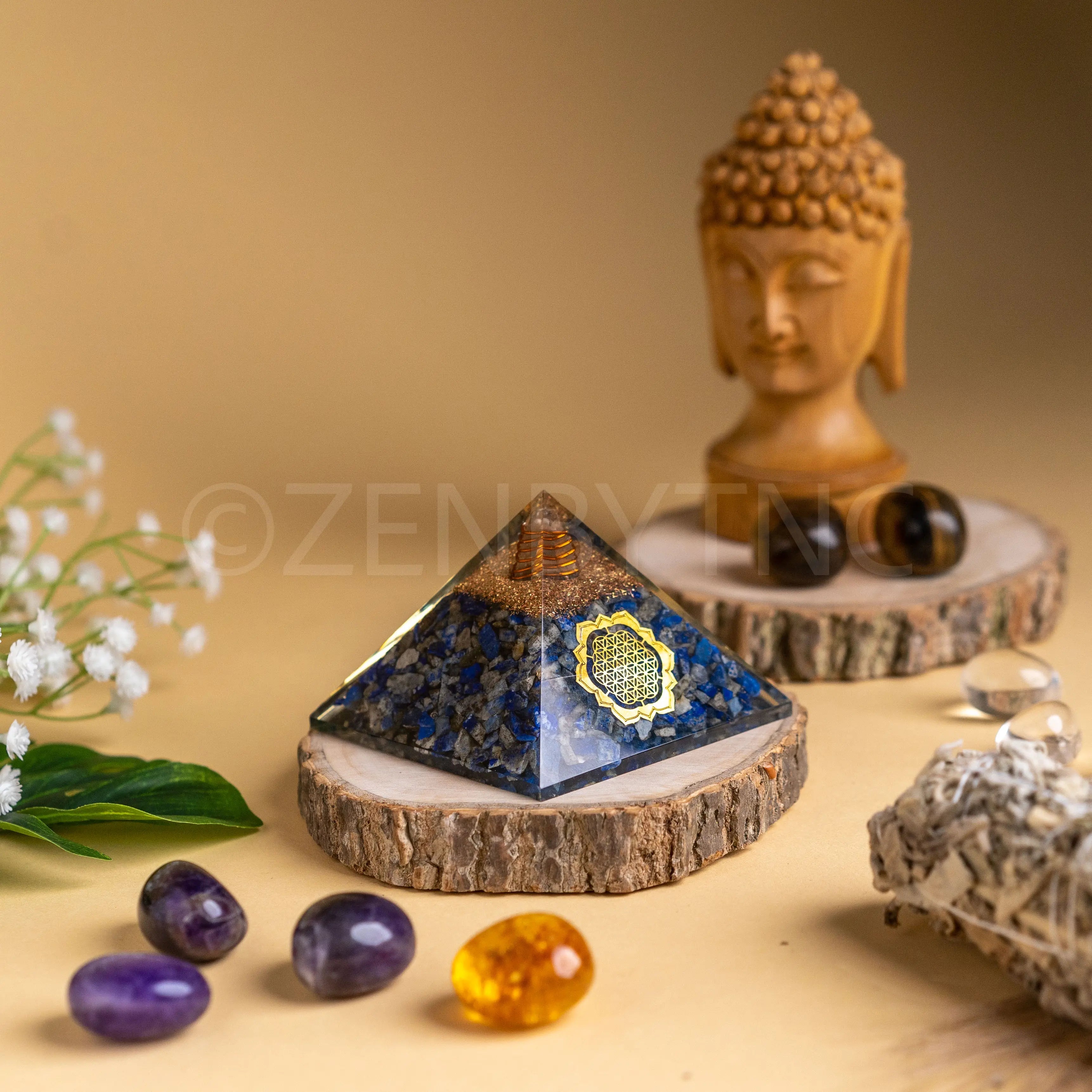 Zen Lapis Lazuli Orgonite Pyramid
